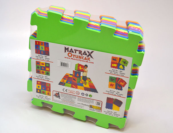 MATRAX Eva Puzzle 33x33cm.x 7 Mm. Düz (renkli)