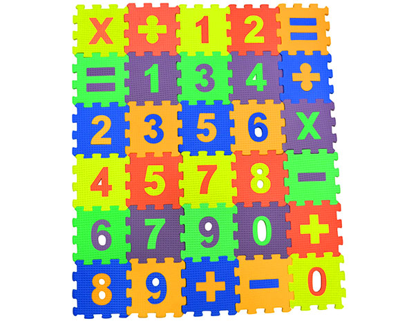 MATRAX Eva Puzzle 12x12cm.x 7 mm. Matematik Seti